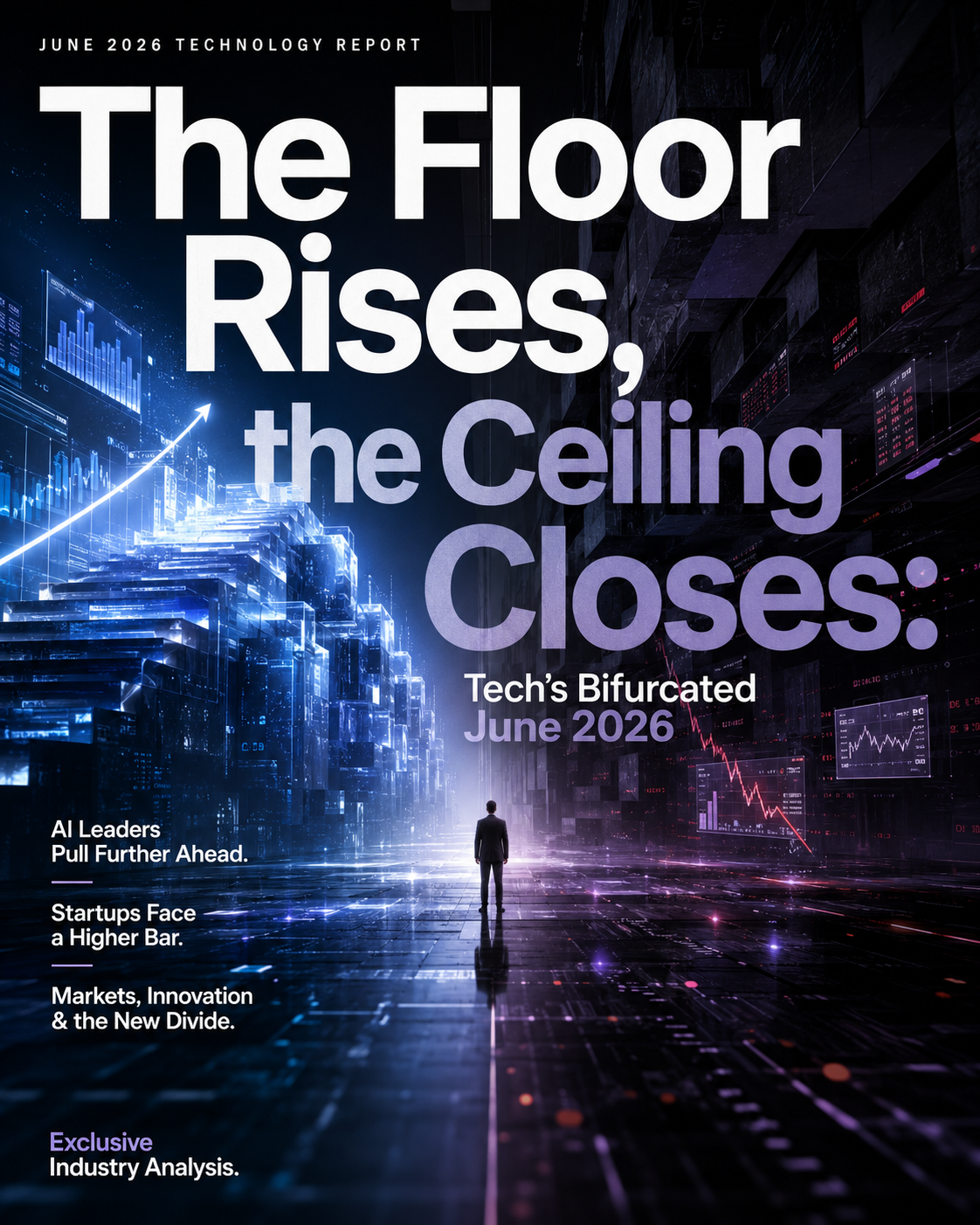 The Floor Rises, the Ceiling Closes: Tech’s Bifurcated June 2026